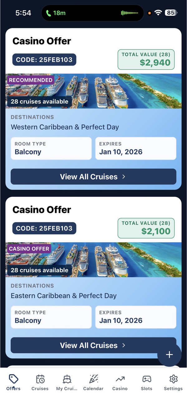 Easy Seas app screen 1