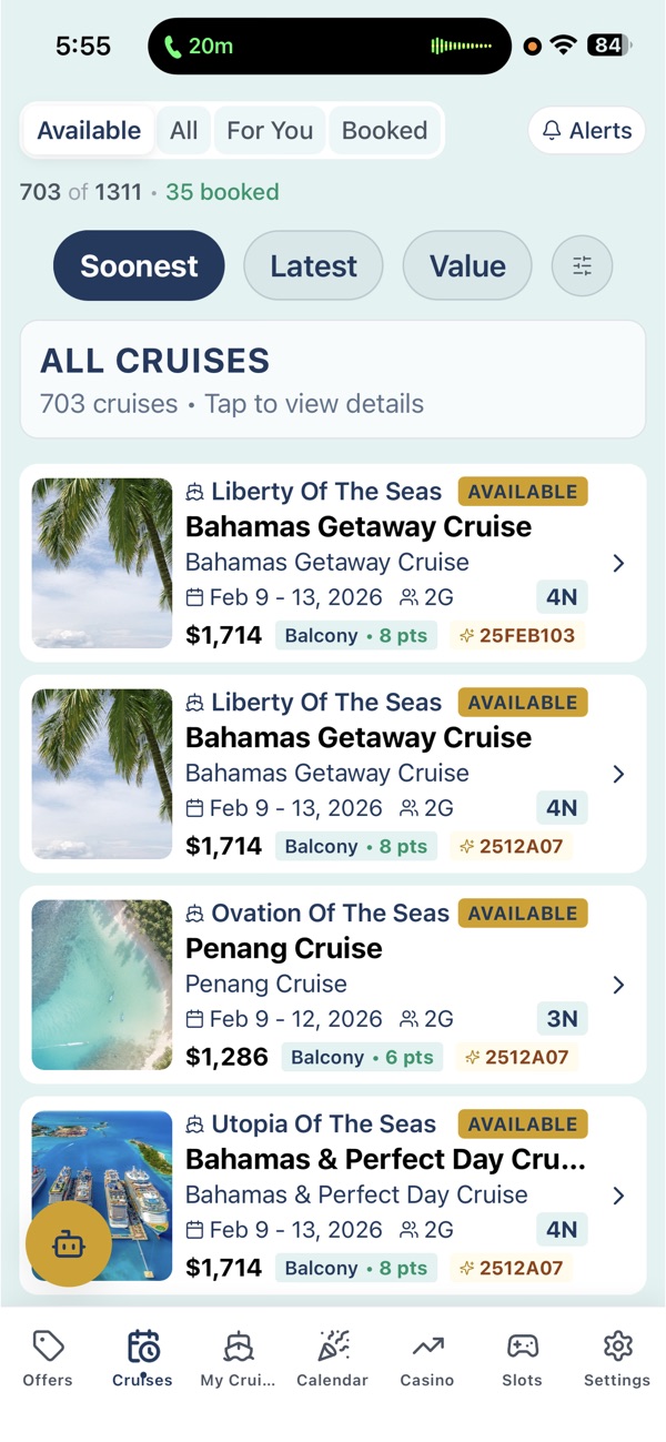 Easy Seas app screen 2