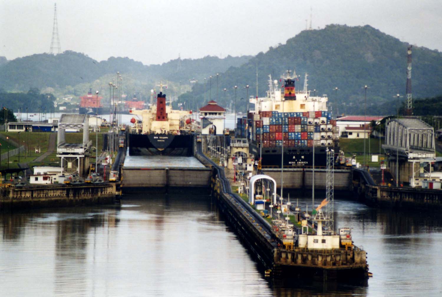 A passage through the canal in Panama