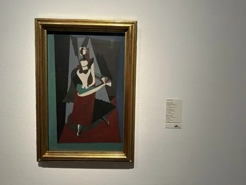 Picasso portrait in the gallery — Barcelona — Picasso Museum works photographed by Justin
