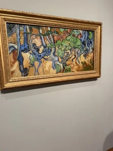 Vivid Van Gogh painting in the museum — Amsterdam — Van Gogh Museum