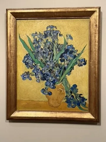 Irises in a vase — Amsterdam — Van Gogh Museum
