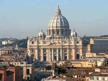 Close skyline view of the dome — Vatican City — St. Peter's Basilica