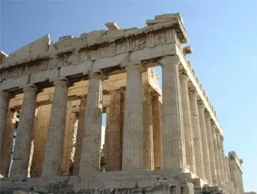 Sunlit Parthenon façade — Athens — Parthenon