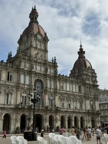 Ornate historic façade — La Coruña, Spain