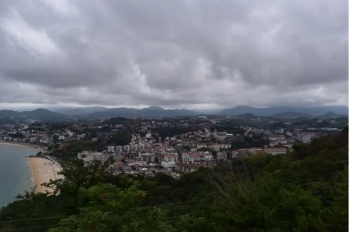 San Sebastián from above — San Sebastián