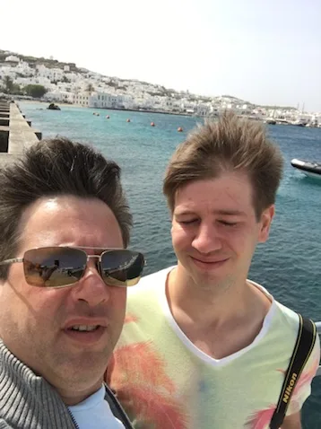 Scott and Justin in Mykonos — Mykonos