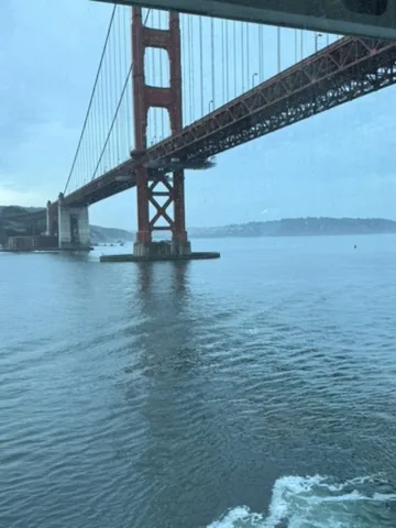 Passing beneath the Golden Gate — San Francisco
