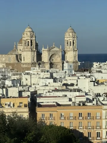 Cathedral domes and rooftops — Cádiz