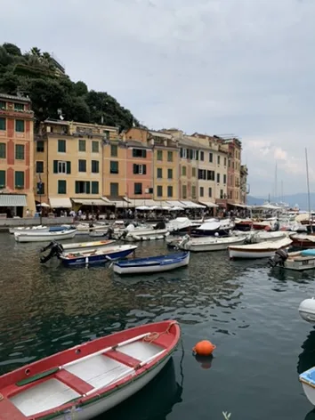 Boats and color on Portofino harbor — Portofino
