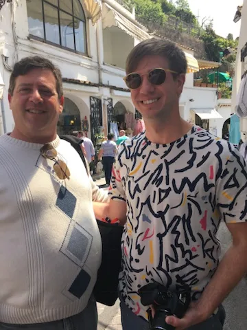 Scott and Justin on the Amalfi Coast — Amalfi Coast memories
