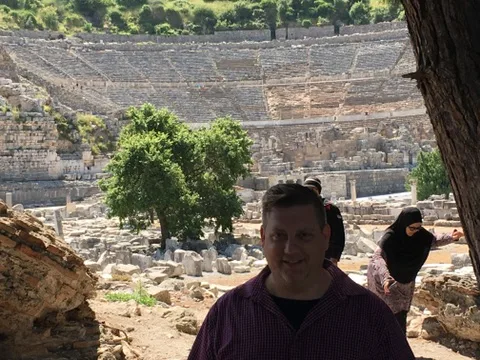 Scott at the Great Theatre — Ancient Ephesus