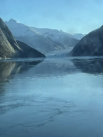 Alaska — aurora and Inside Passage — the landmark in its setting