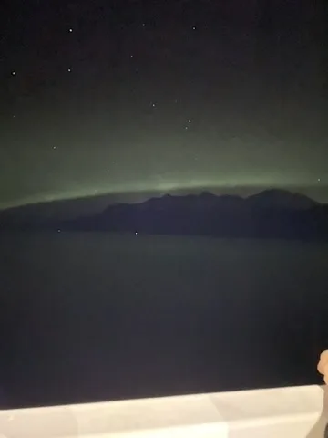 Alaska — aurora and Inside Passage — the landmark in its setting