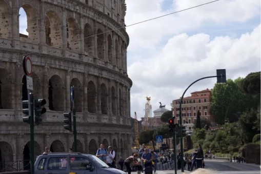 Rome — Colosseum — the landmark in its setting