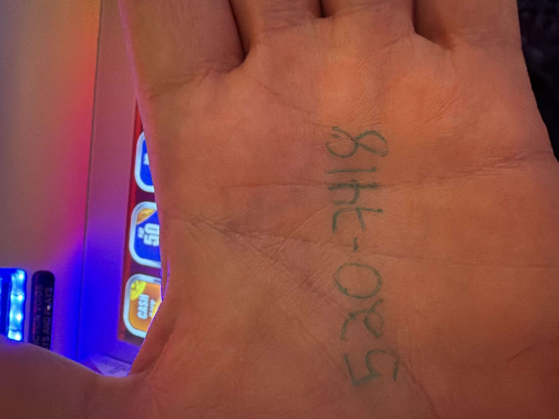 A handwritten number ritual recorded in Scott’s personal notes.