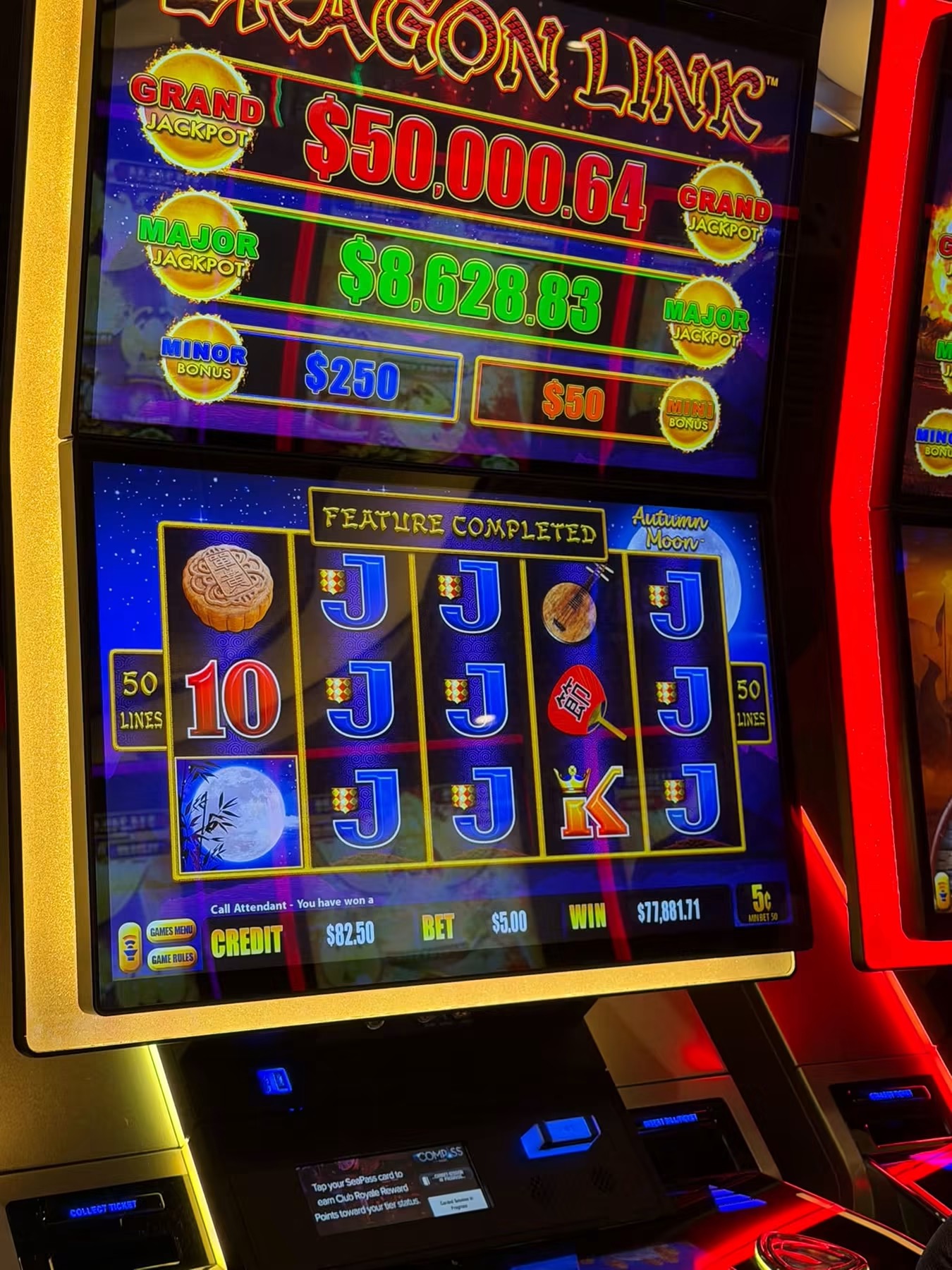 Documented result showing $77,881.11